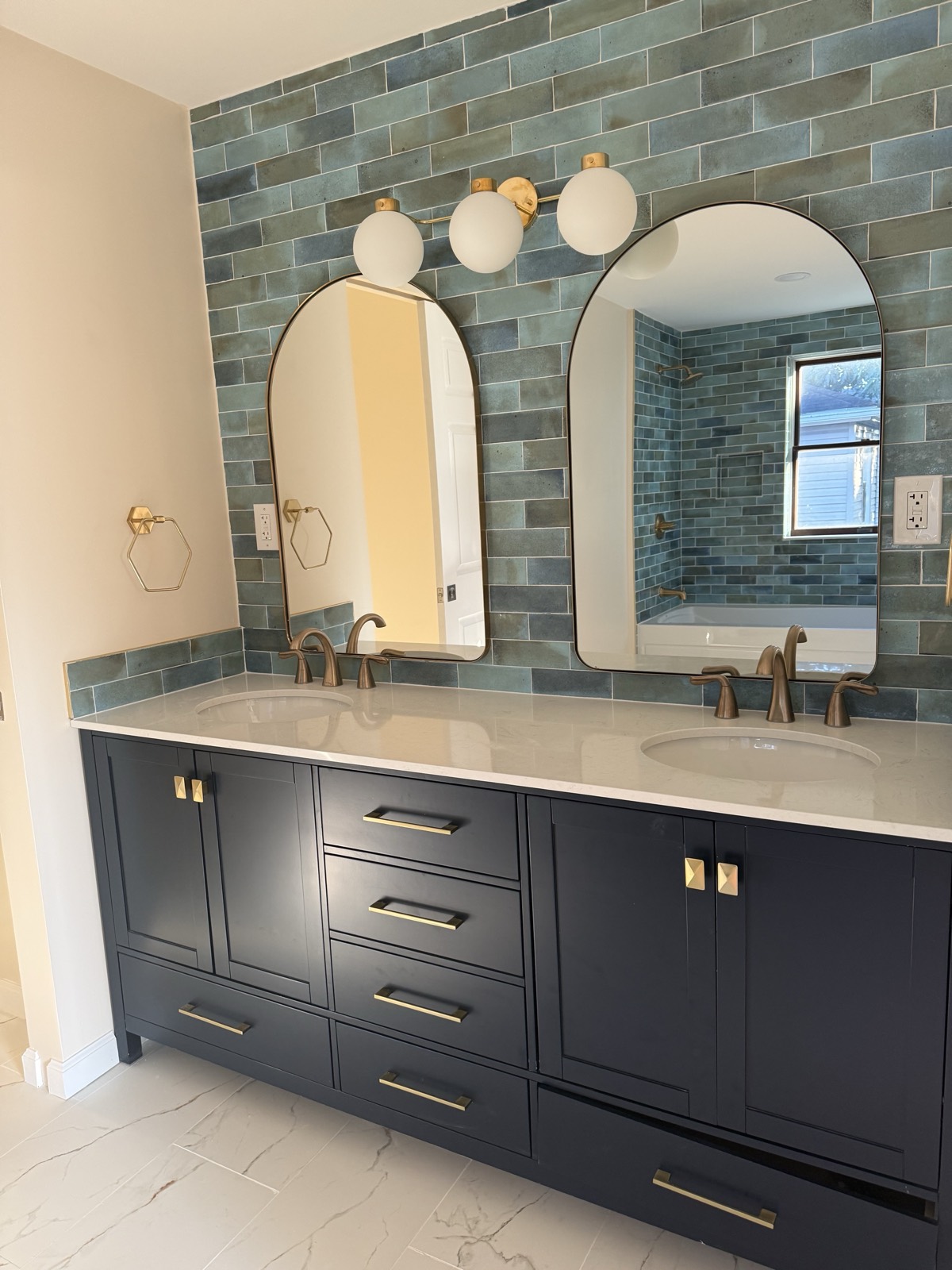 Finished bathroom after renovation