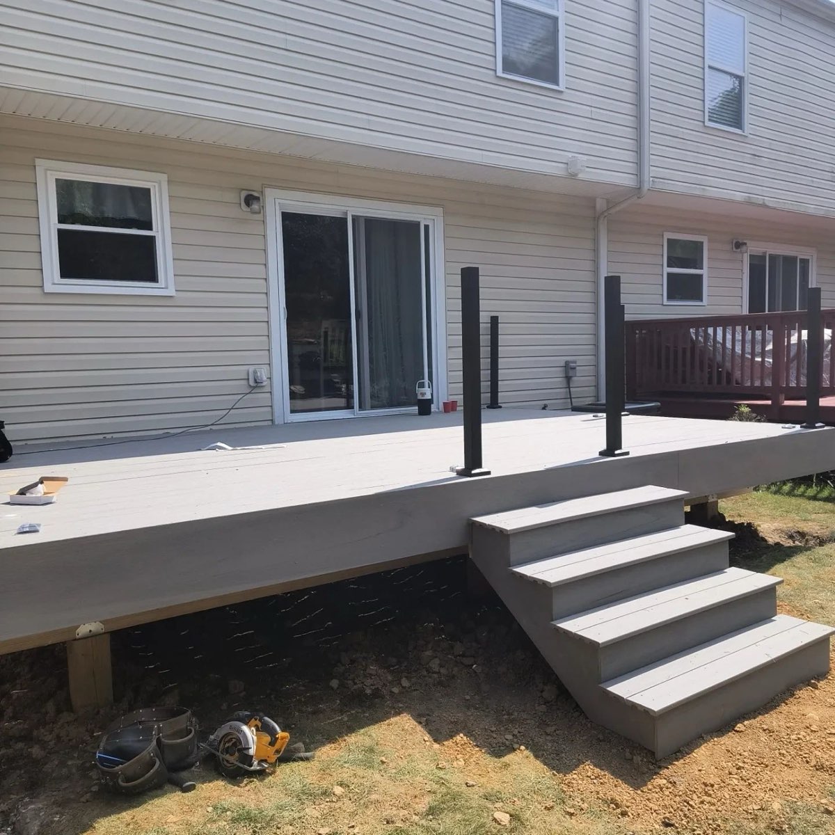 Grey & Black Deck — 18′×12′ Demo & New Build — photo 3